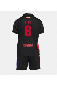 Barcelona Pedri Gonzalez #8 Babytruitje Uit tenue Kind 2024-25 Korte Mouw (+ Korte broeken)